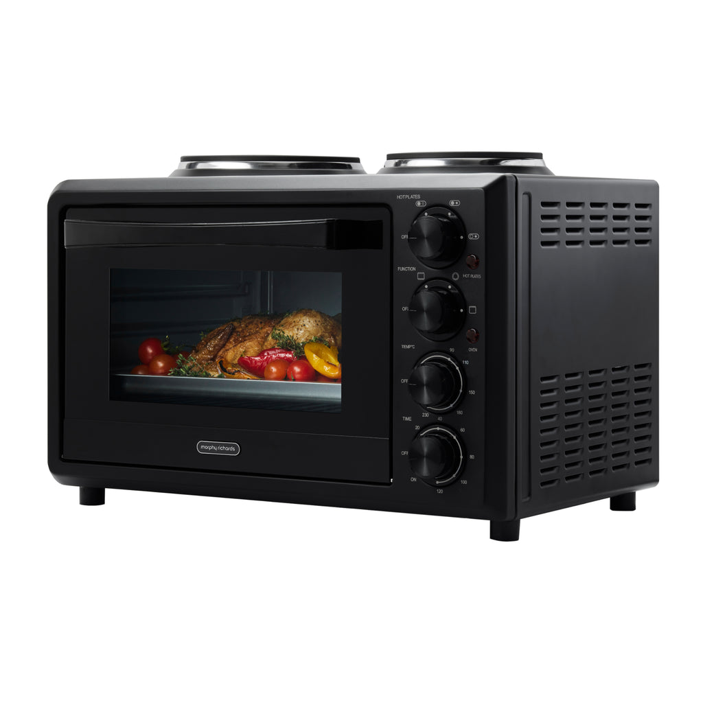 Morphy Richards 32L Benchtop Convection Oven with Hot Plates - Black