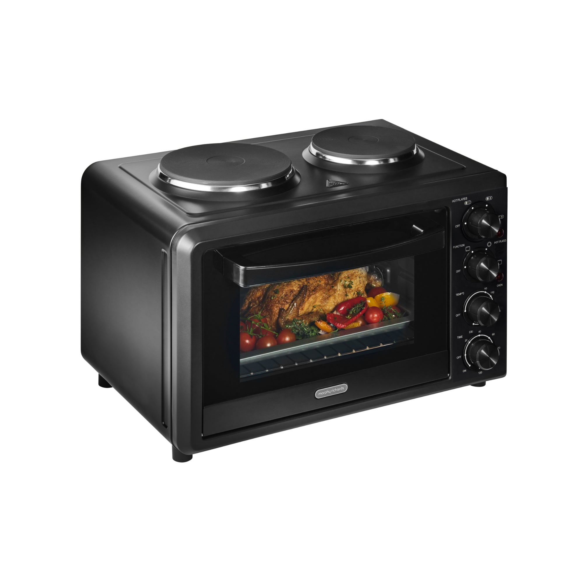 Morphy Richards 32L Benchtop Convection Oven with Hot Plates - Black