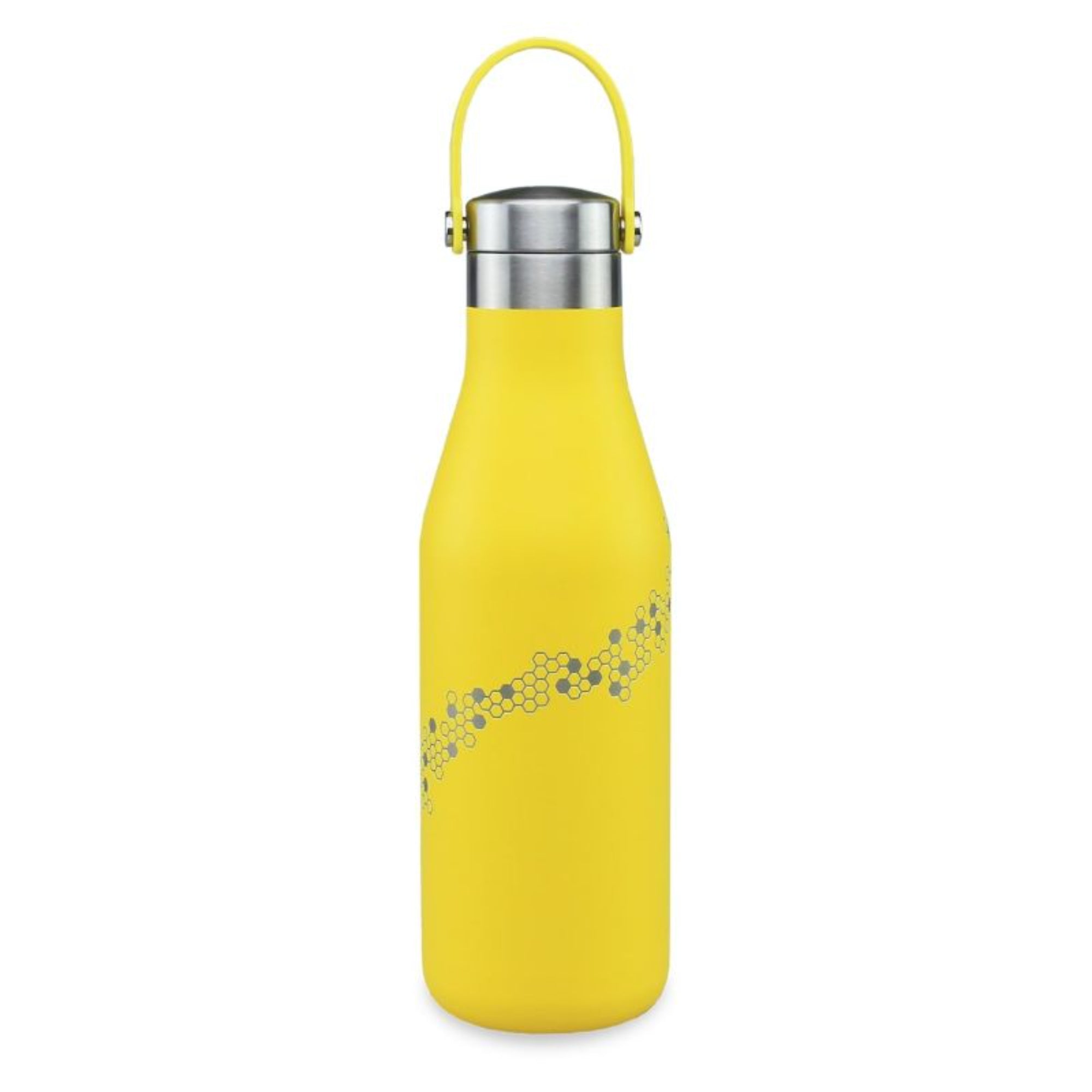 O'Helo Yellow Bottle With Etched Bees 500ml