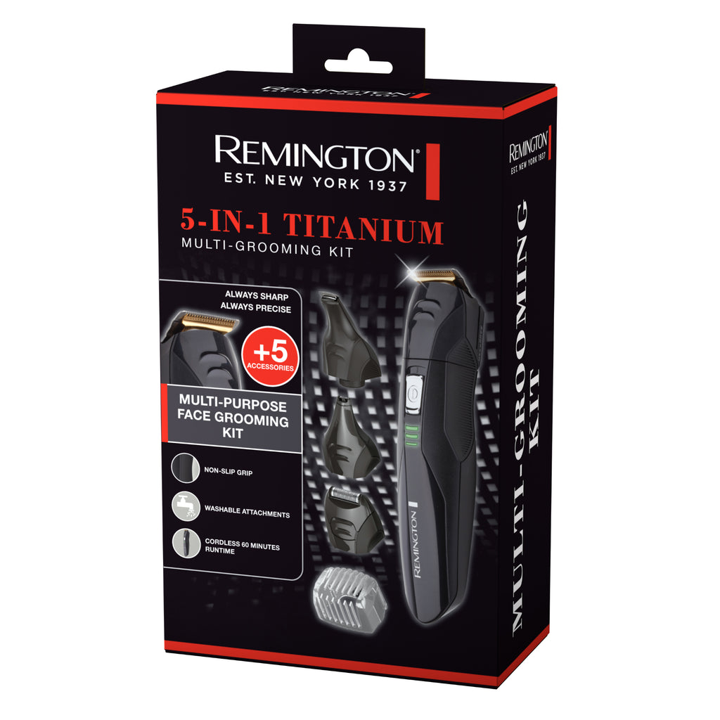 Remington PG6024AU 5-in-1 Titanium Multi-Grooming Kit