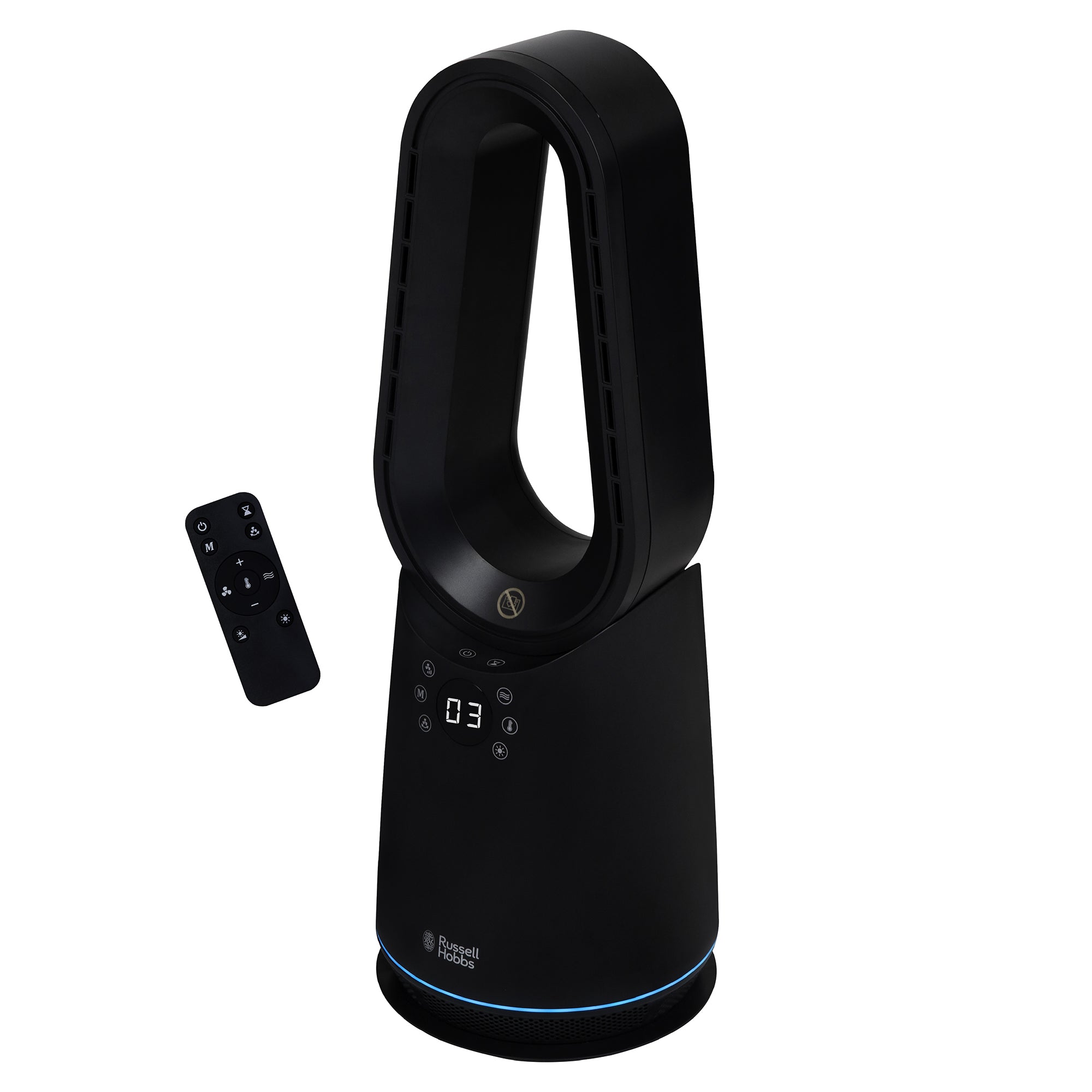 Russell Hobbs Bladeless Fan & Heater - Black