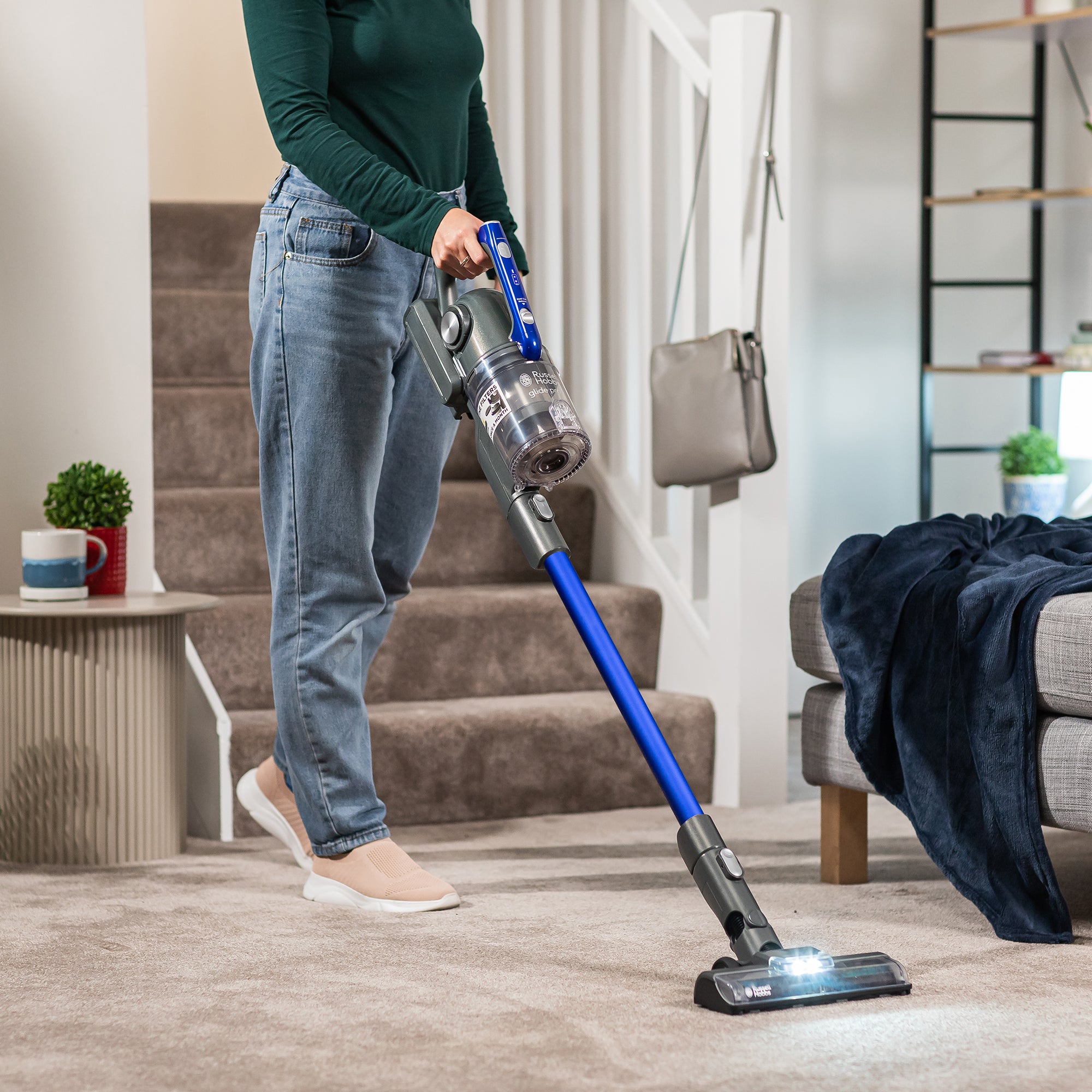 Russell Hobbs Glide Pro Cordless Vacuum - Blue