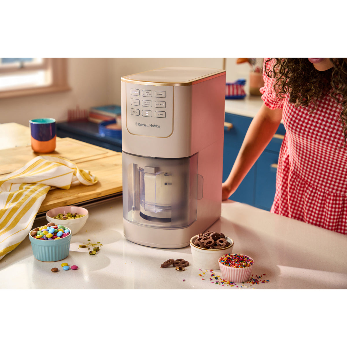 Russell Hobbs Chilluxe Ice Cream Maker - Stone