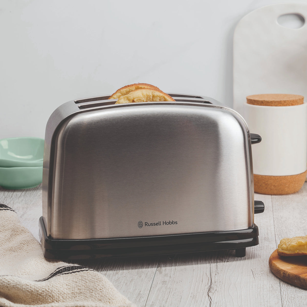 Russell Hobbs Classic 2 Slice Toaster - Brushed Stainless Steel