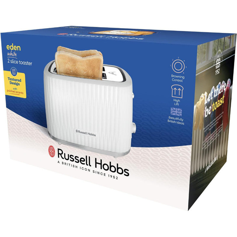 Russell Hobbs Eden 2 Slice Toaster - White