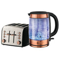 Russell Hobbs Brooklyn 4-Slice Toaster and 1.7L Glass Kettle Set