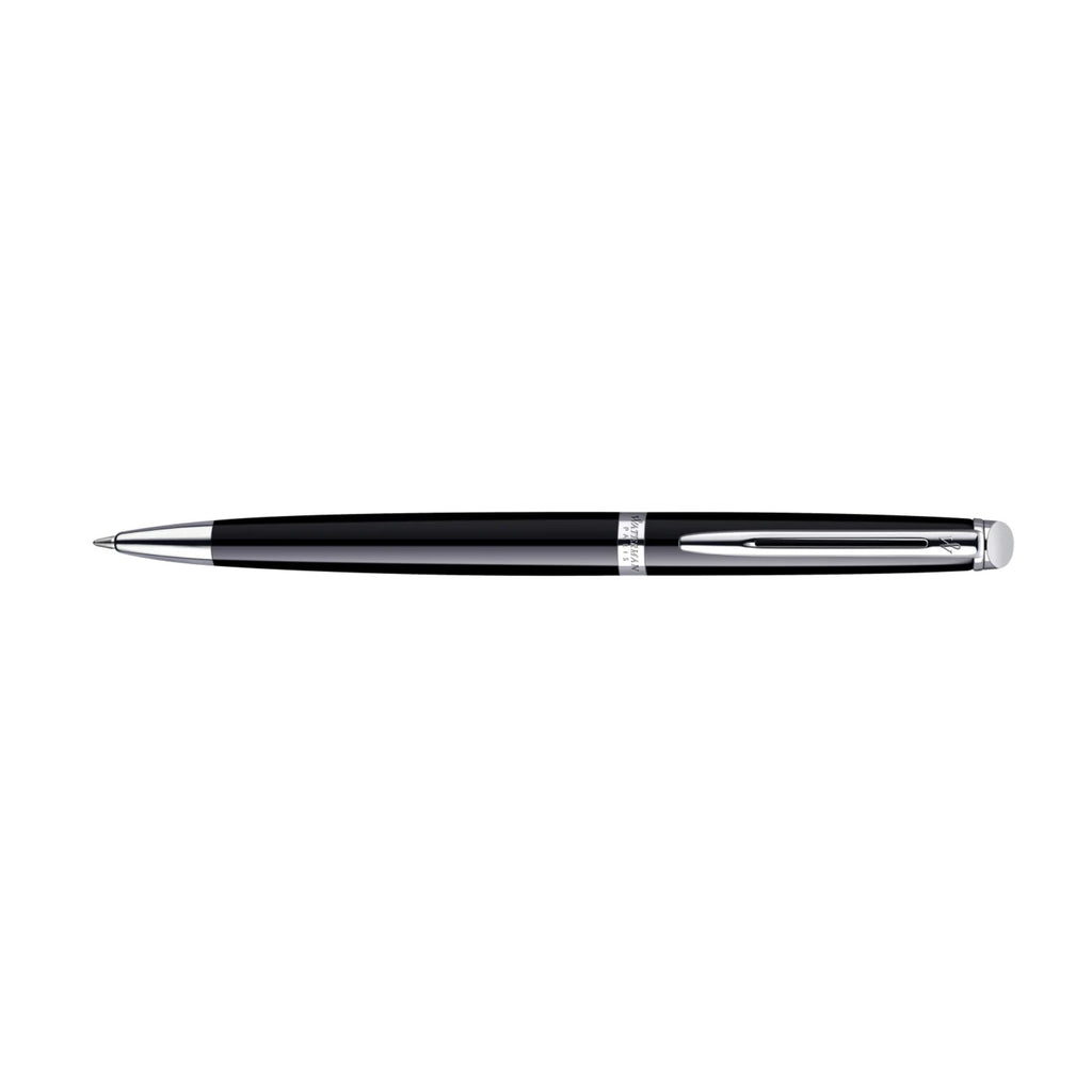 Waterman Hemisphere Black Lacquer Chrome Trim Ballpoint Pen