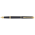 Waterman Hemisphere Black Lacquer Gold Trim Fountain Pen