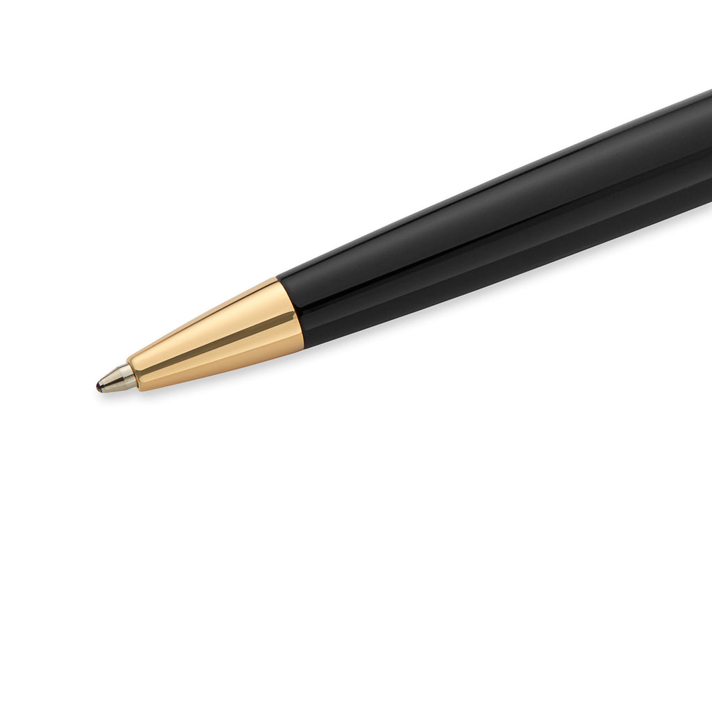 Waterman Hemisphere Black Lacquer Gold Trim Ballpoint Pen
