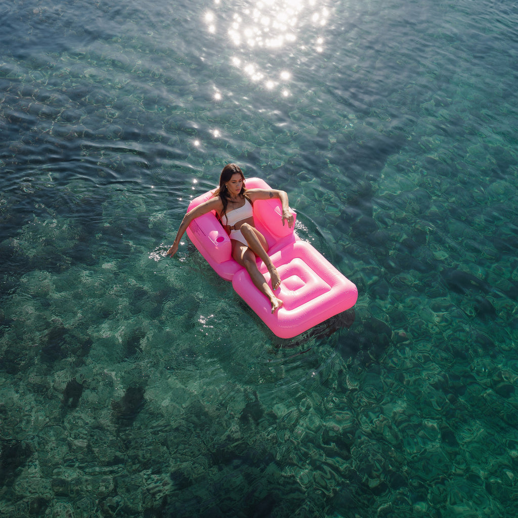 Sunnylife Inflatable Lilo Chair - Neon Pink