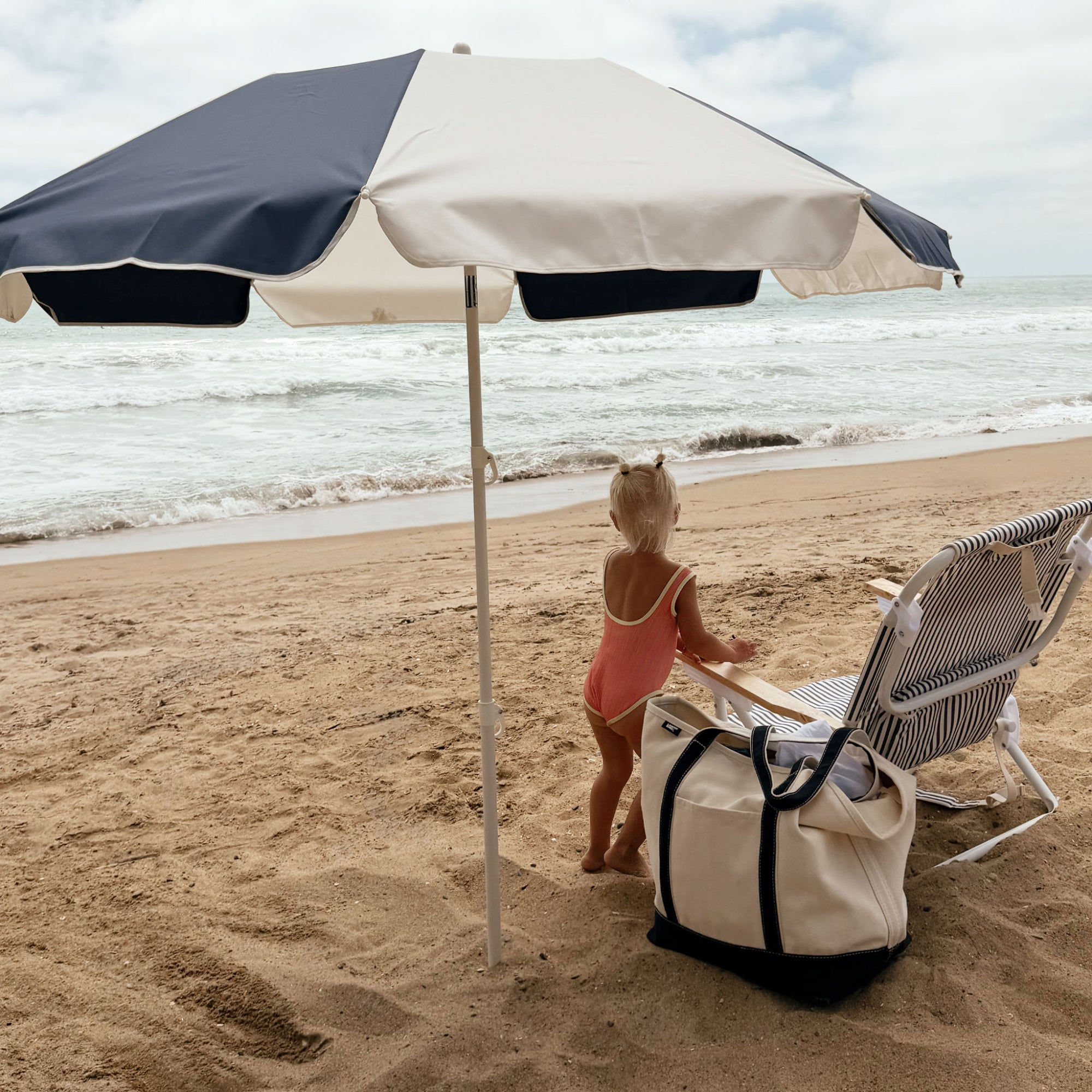 Sunnylife Compact Beach Umbrella - Marine