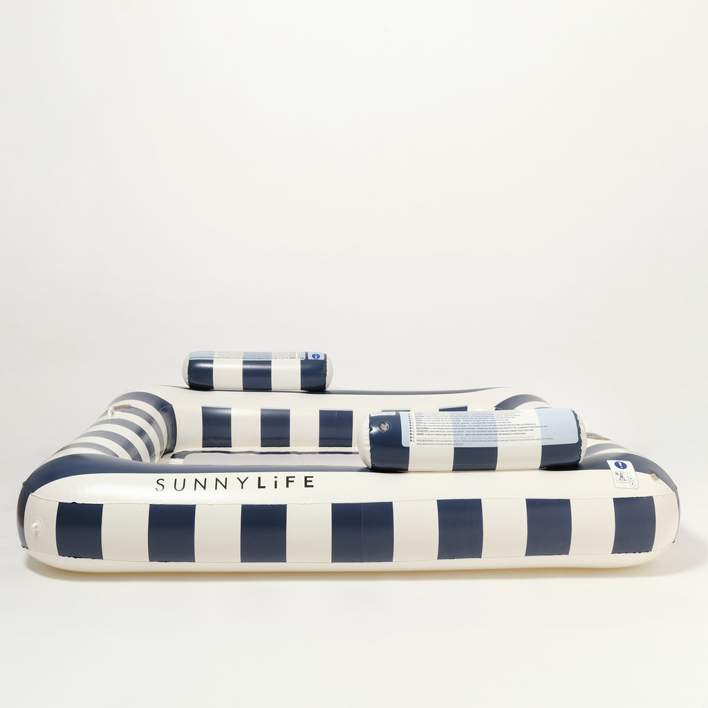 Sunnylife Deluxe Twin Hammock Le Weekend - Navy Stripe