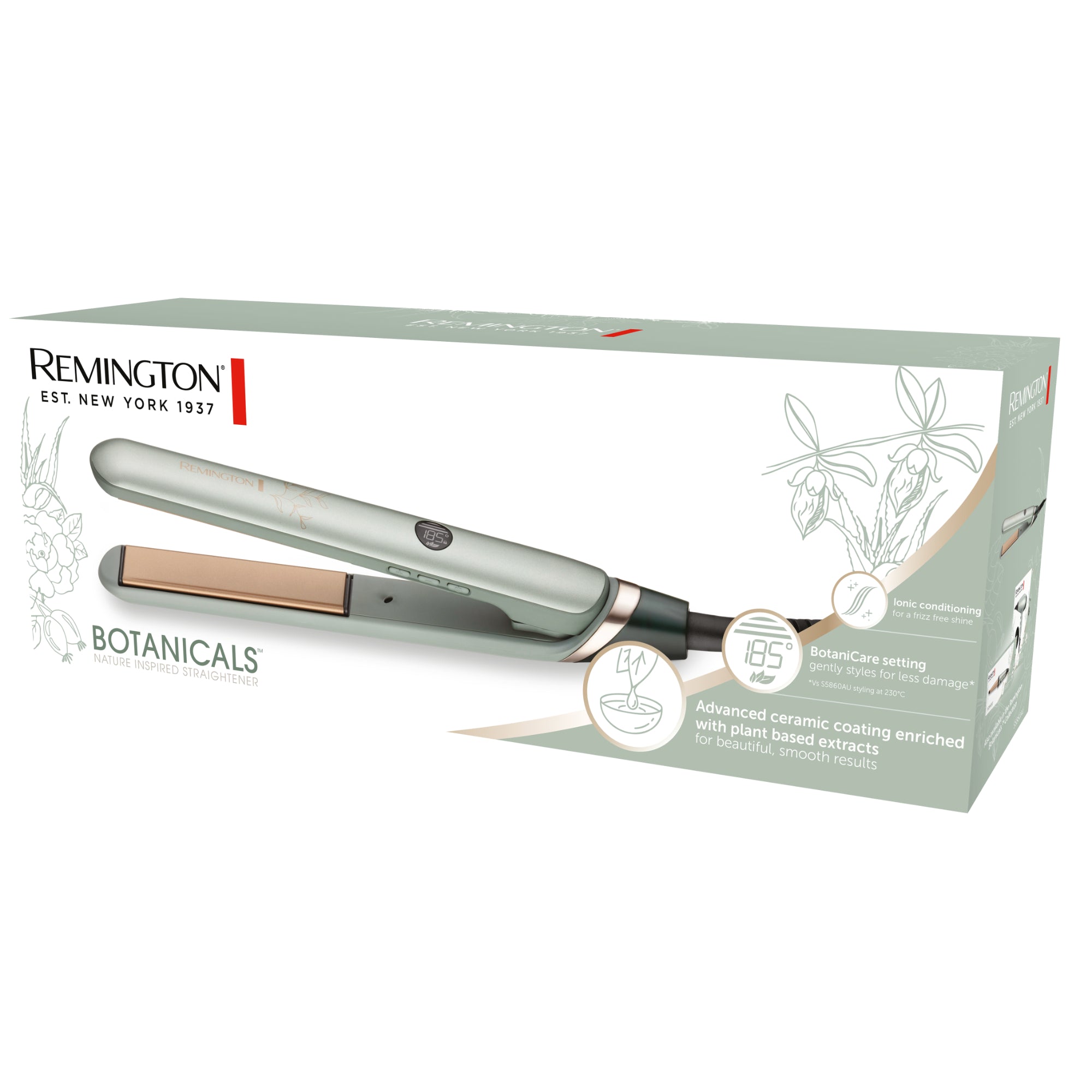 Remington Botanicals? Straightener - Green