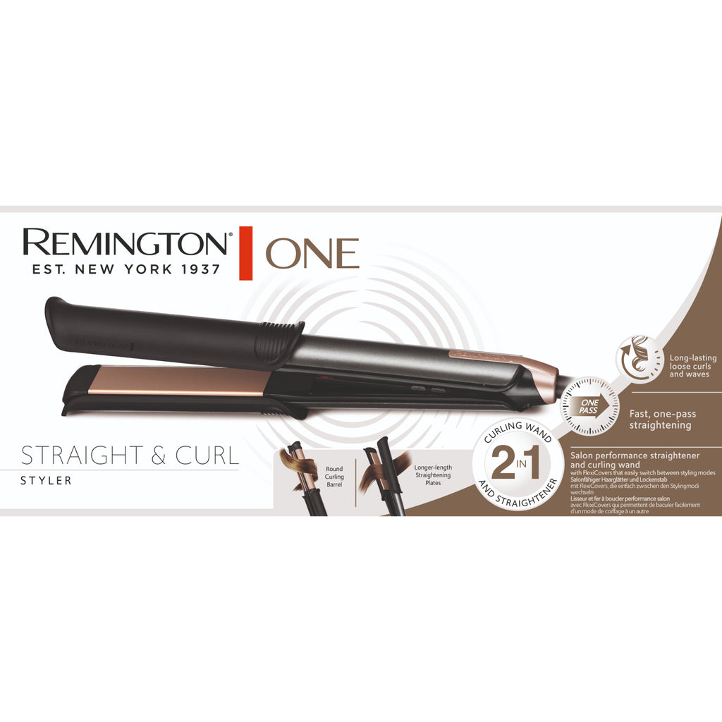 Remington One Straight & Curl Styler - Black
