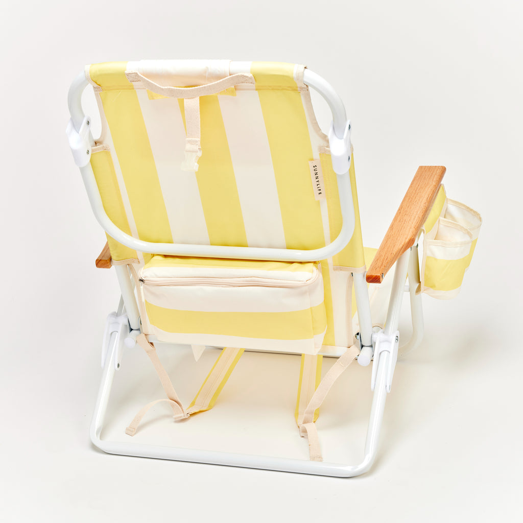 Sunnylife Deluxe Beach Chair - La Mer Limon Stripe