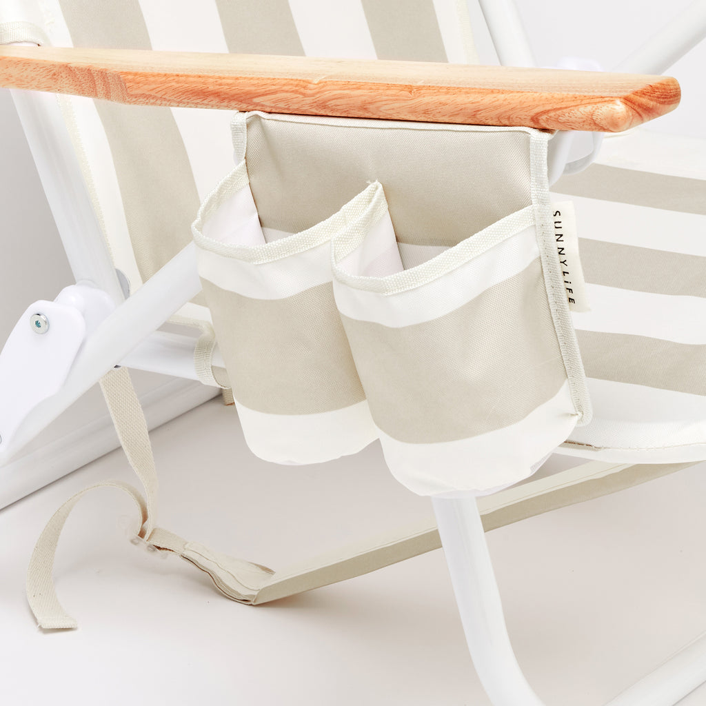 Sunnylife Deluxe Beach Chair - Oyster Stripe