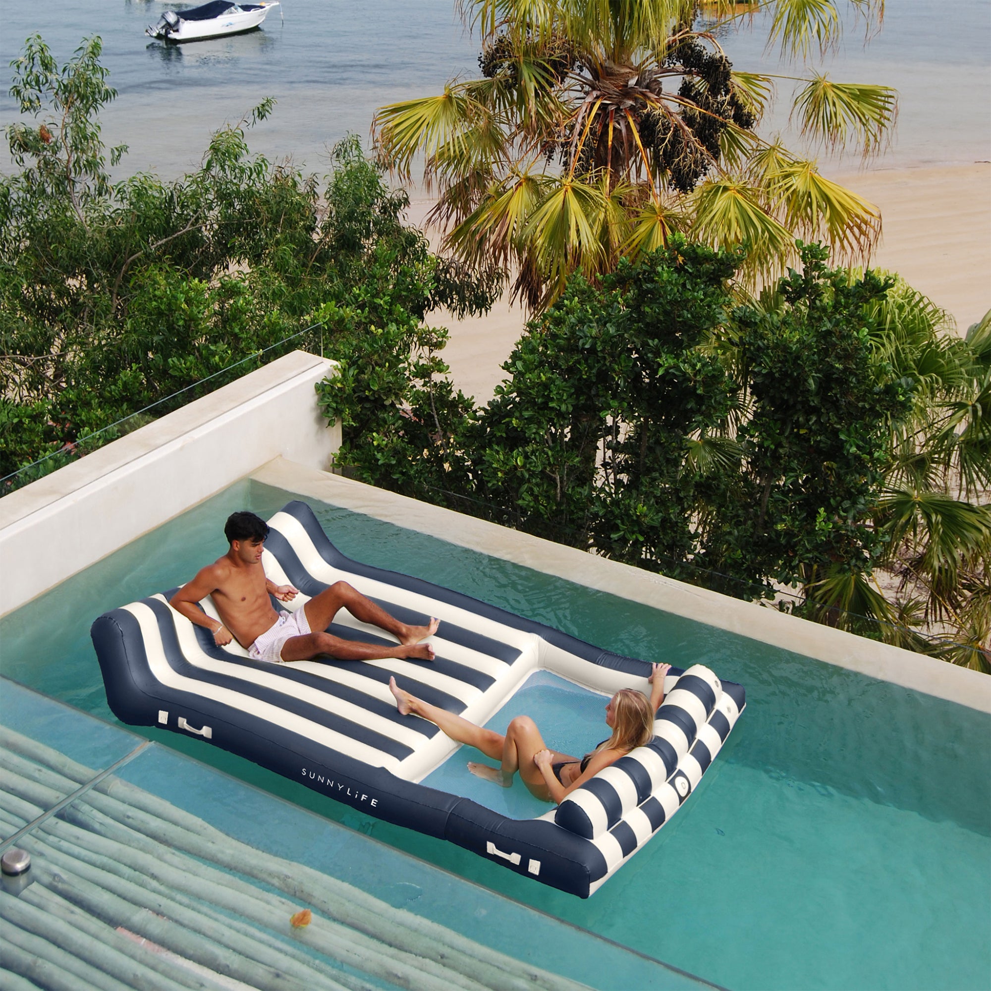 Sunnylife Floatin Oasis - Marine Stripe