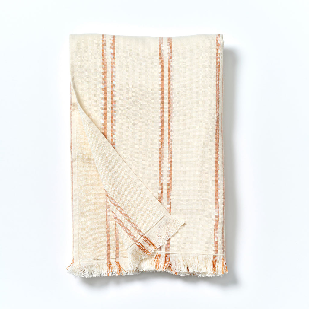 Sunnylife Fouta Beach Towel - Tierra Clay Stripe