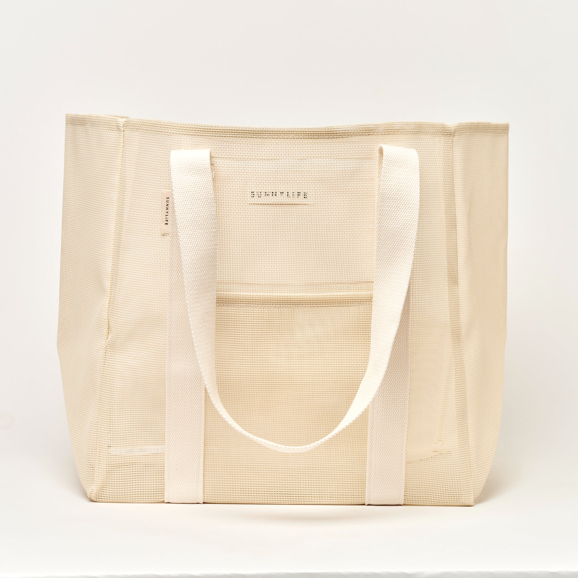 Sunnylife Mesh Beach Bag - Oyster Cream