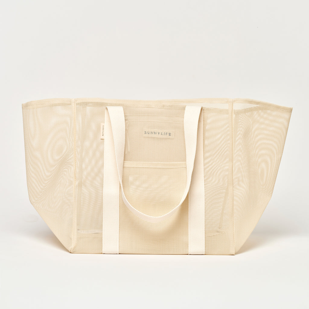 Sunnylife Mesh Beach Bag - Oyster Cream