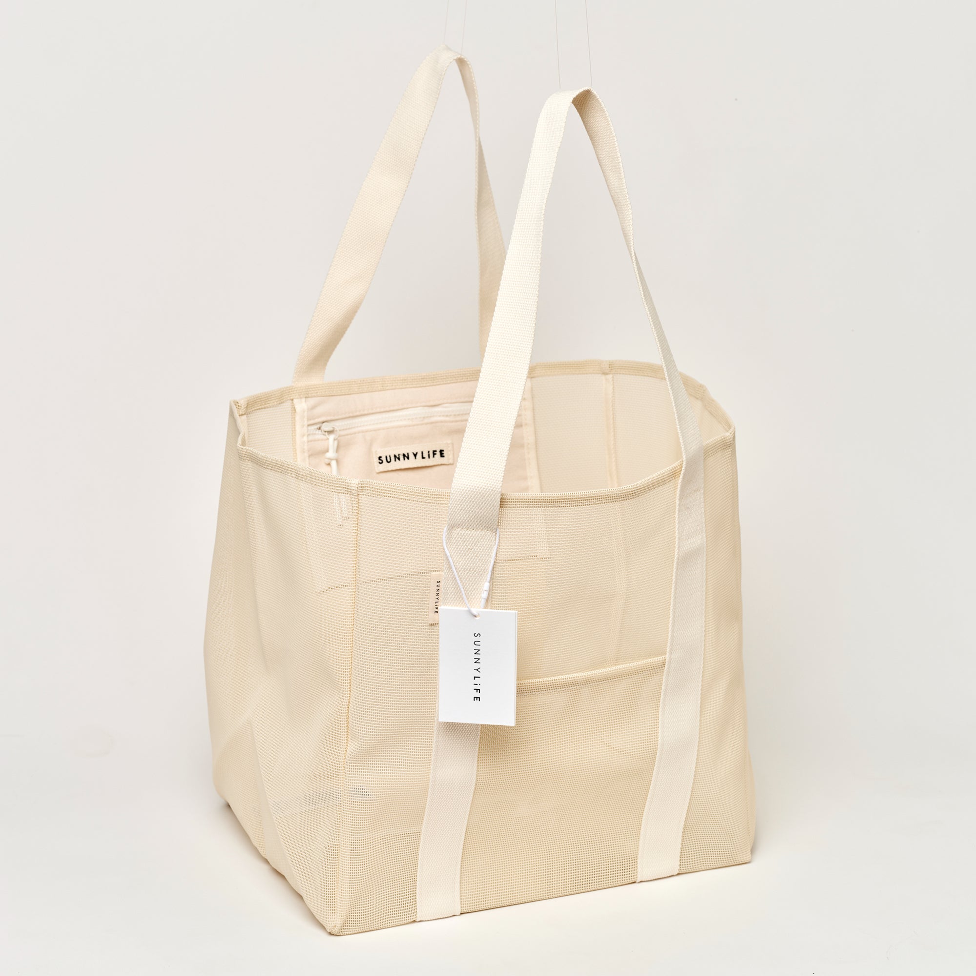 Sunnylife Mesh Beach Bag - Oyster Cream