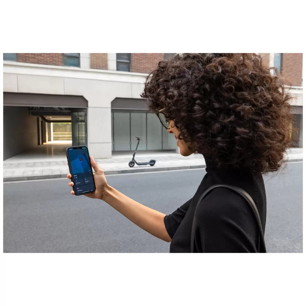 Segway NineBot Electric KickScooter E2 Pro & Smart Urban Helmet - Black