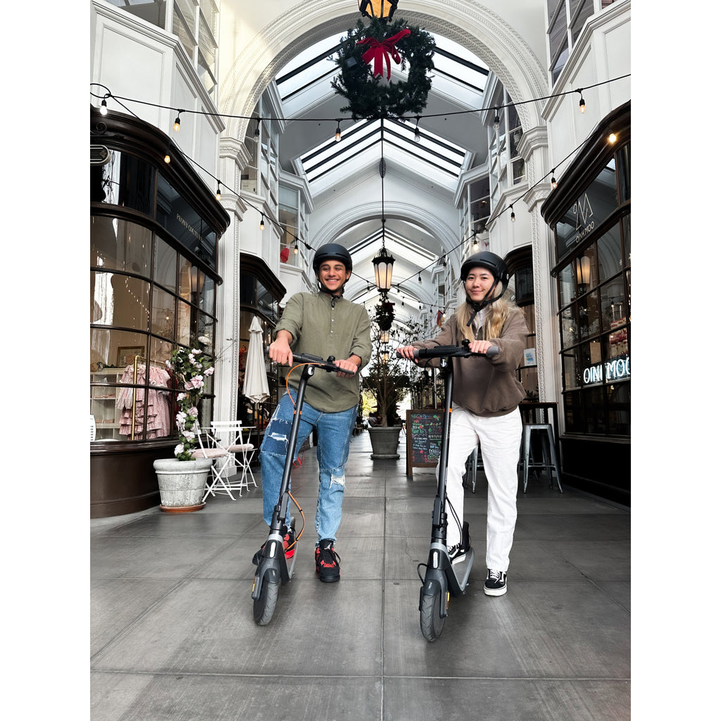 Segway Ninebot Electric KickScooter E2 & Smart Urban Helmet - Black