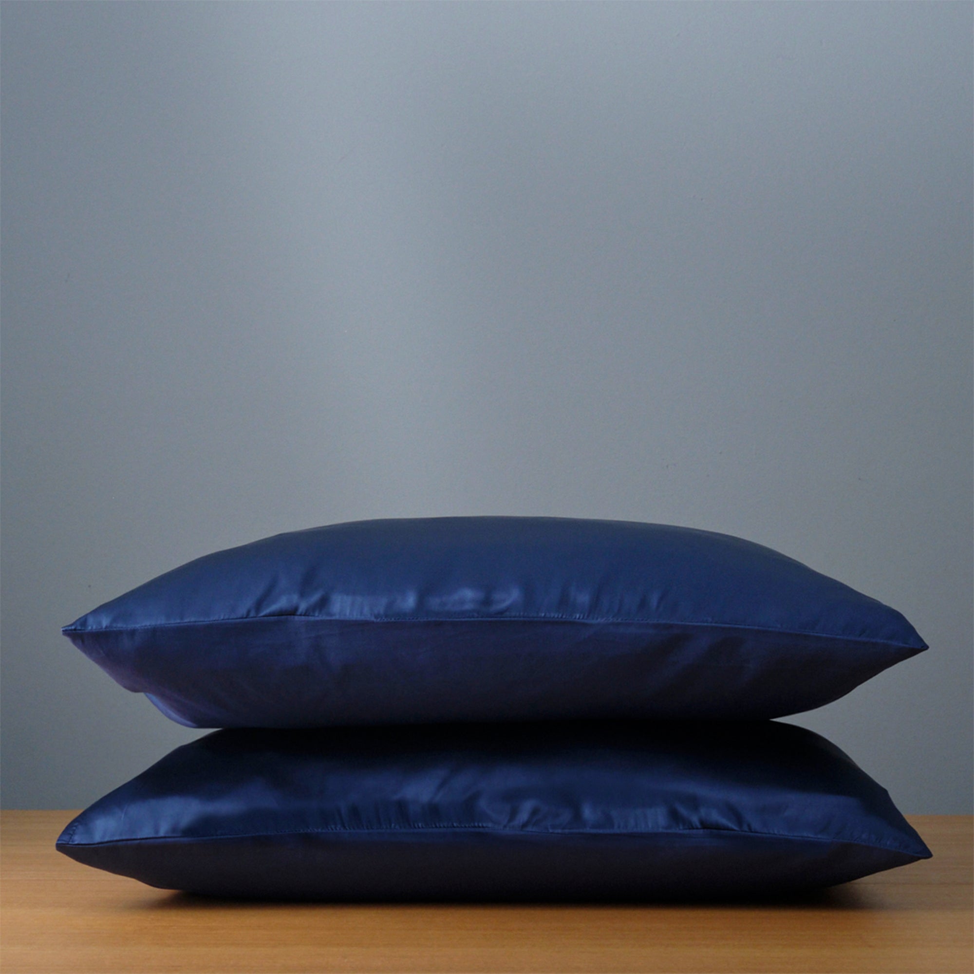 Canningvale Beautysilks Pillowcase Twin Pack - Indigo Blue