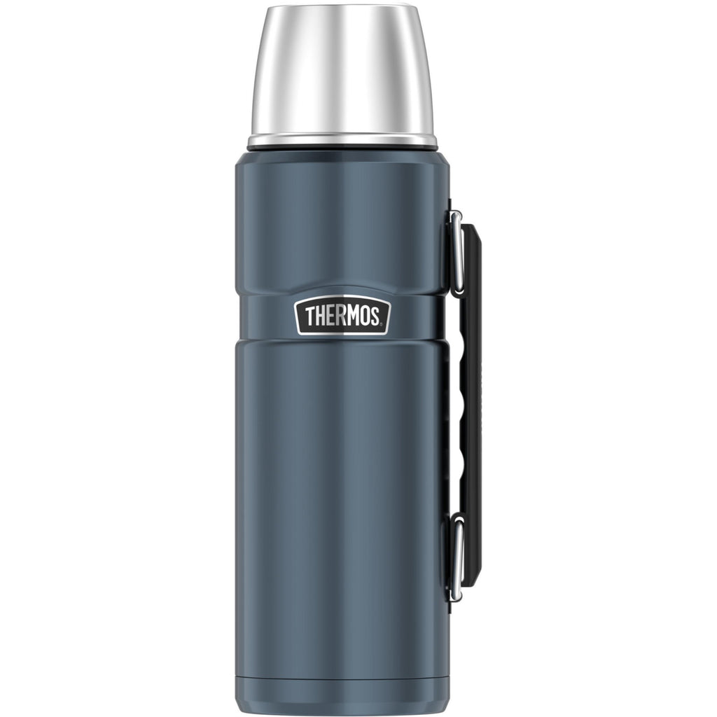 Thermos King Vacuum 1.2L Insulated Flask & 470ml Insulated Food Jar - Slate