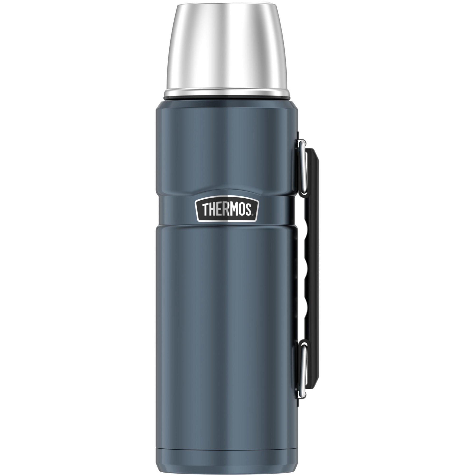 Thermos King Vacuum 1.2L Insulated Flask & 470ml Insulated Food Jar - Slate