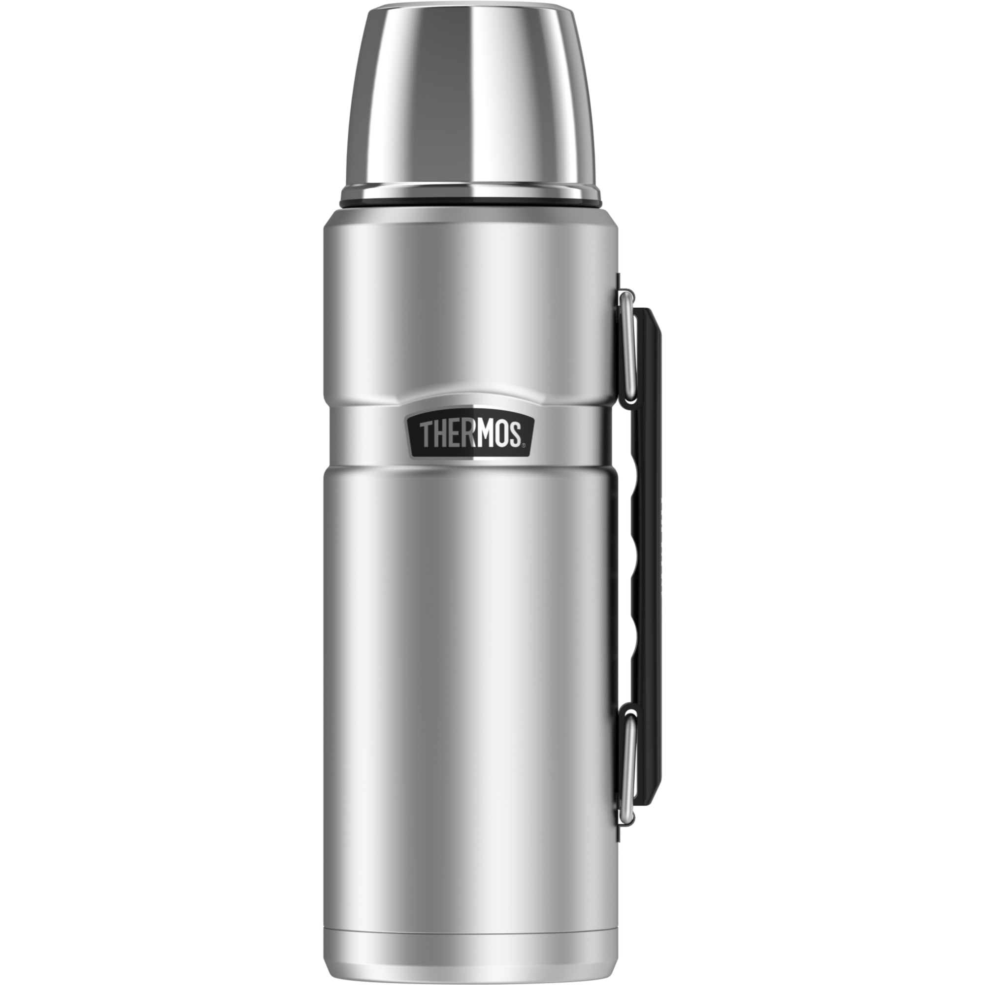 Thermos 1.2L King Vacuum Insulated Flask & 530ml Hydration Bottle - Stainless Steel