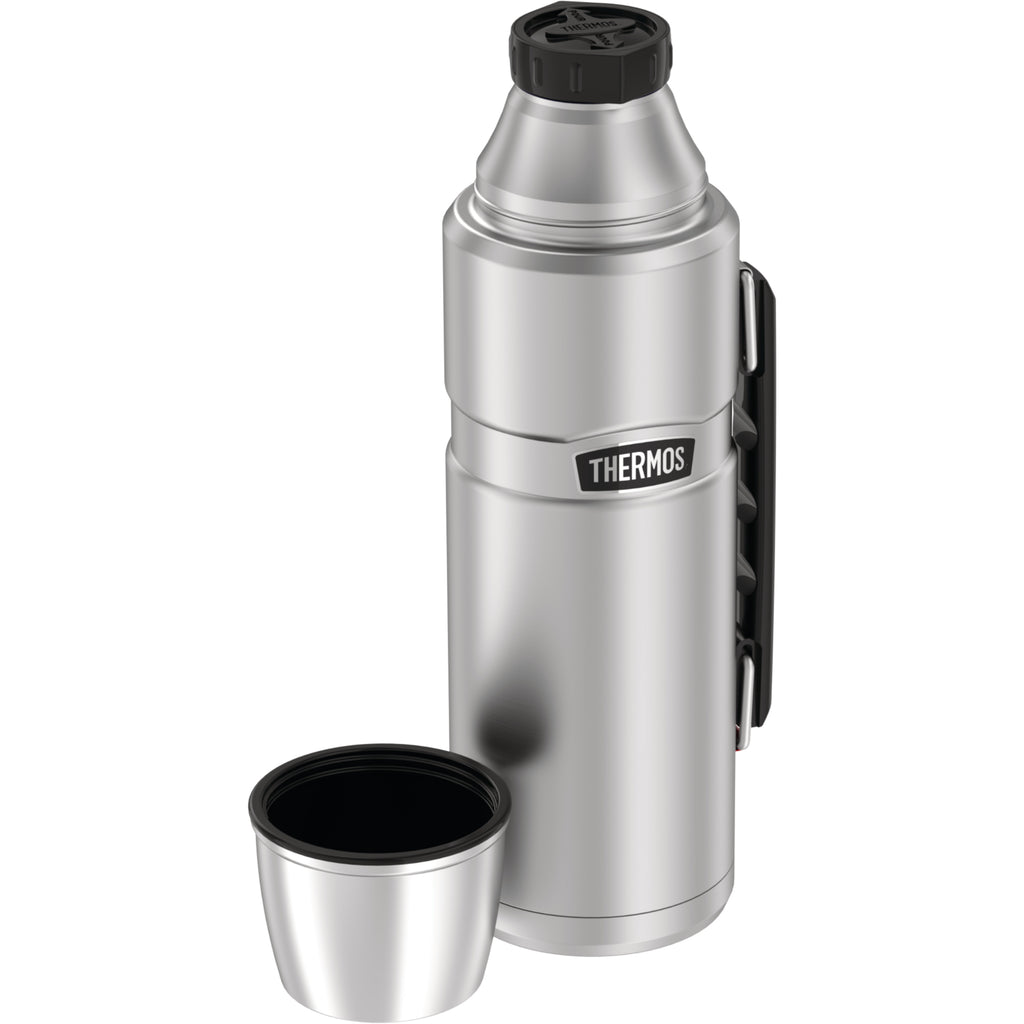 Thermos 1.2L King Vacuum Insulated Flask & 530ml Hydration Bottle - Stainless Steel