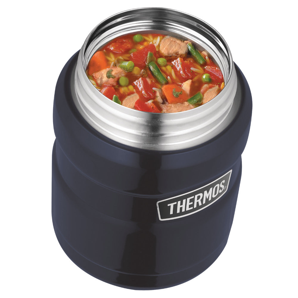 Thermos 470ml Stainless King Vacuum Insulated Food Jar - Midnight Blue