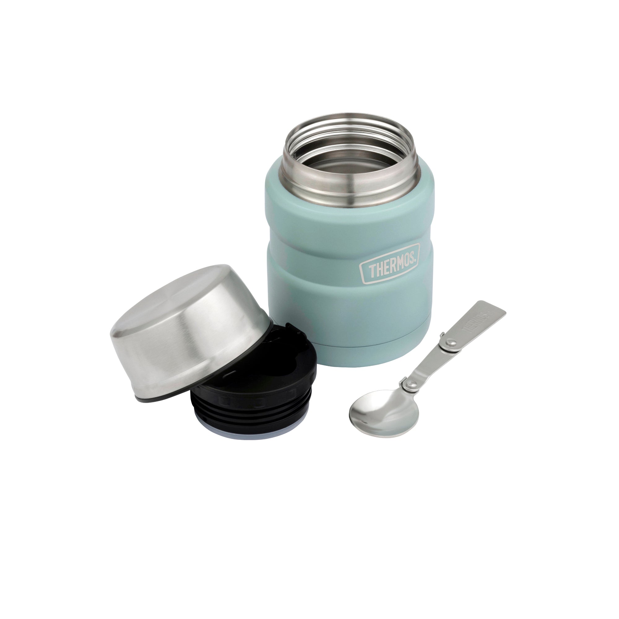 Thermos 470ml Stainless King Vacuum Insulated Food Jar 2 Pack -  Blue & Pink
