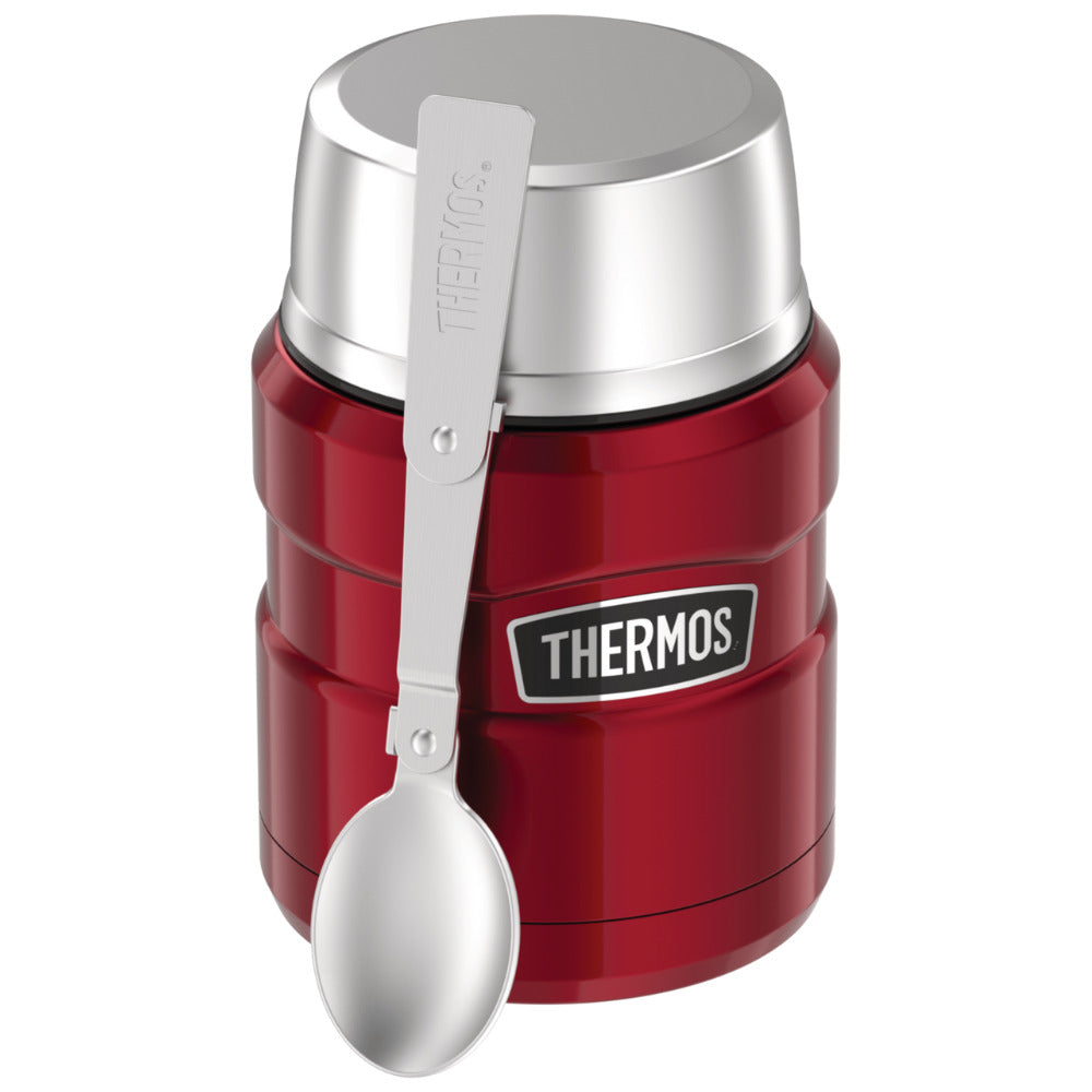 Thermos 470ml Stainless King Vacuum Insulated Food Jar - Red