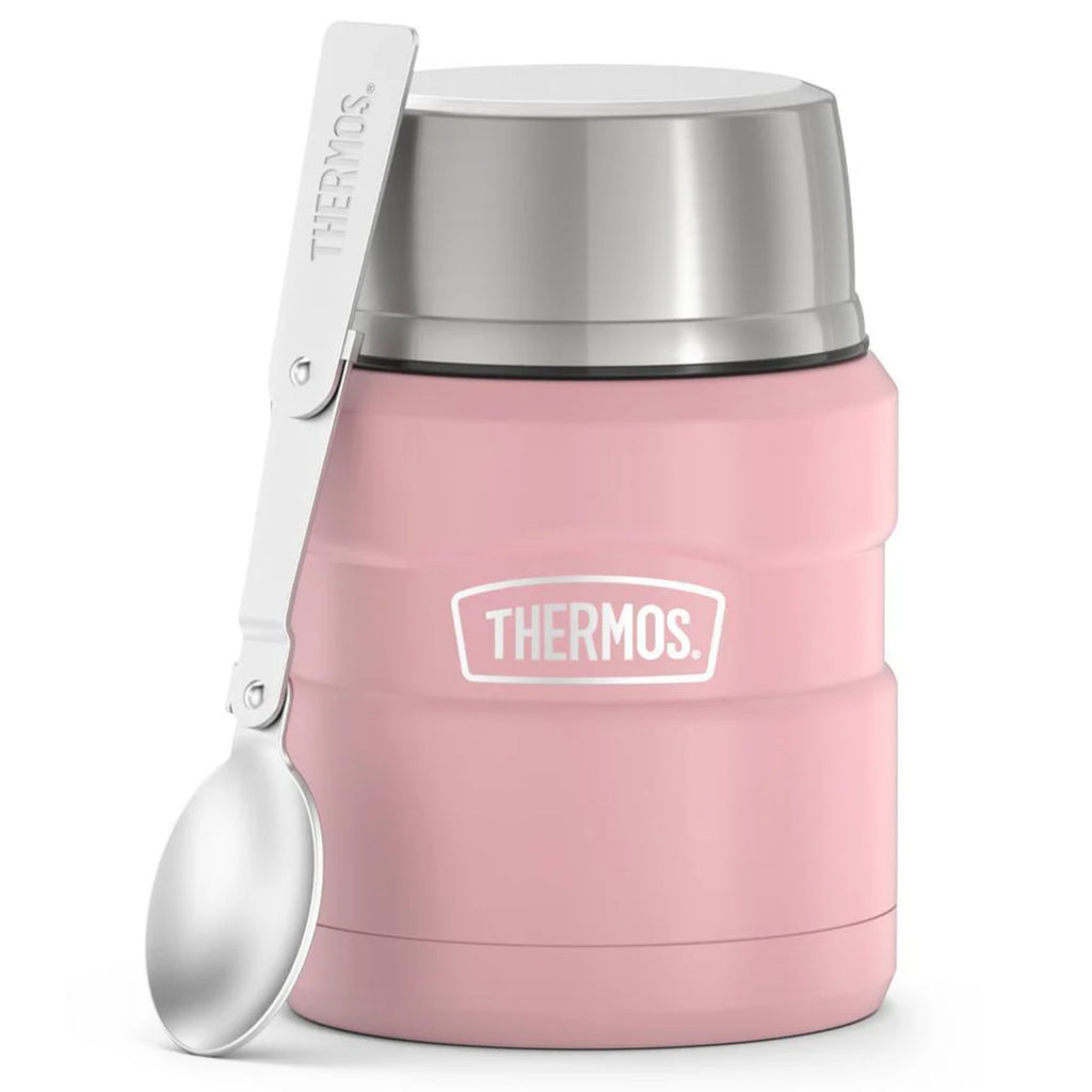 Thermos 470ml Stainless King Vacuum Insulated Food Jar - Rose Pink