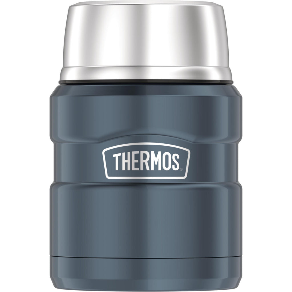 Thermos King Vacuum 1.2L Insulated Flask & 470ml Insulated Food Jar - Slate