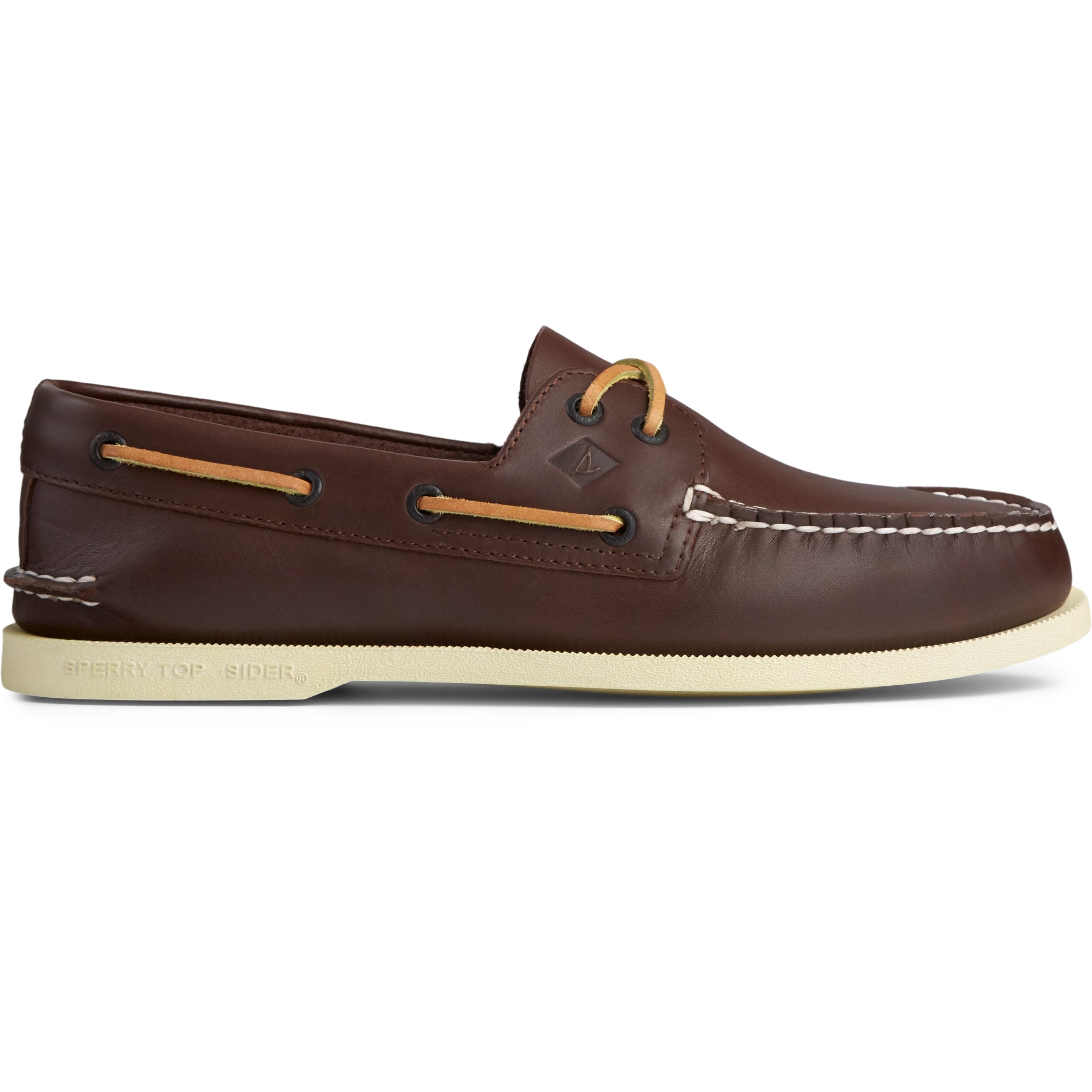 Sperry Men's Authentic Original 2-Eye Wide Boat Shoe - Brown Leather -size 12