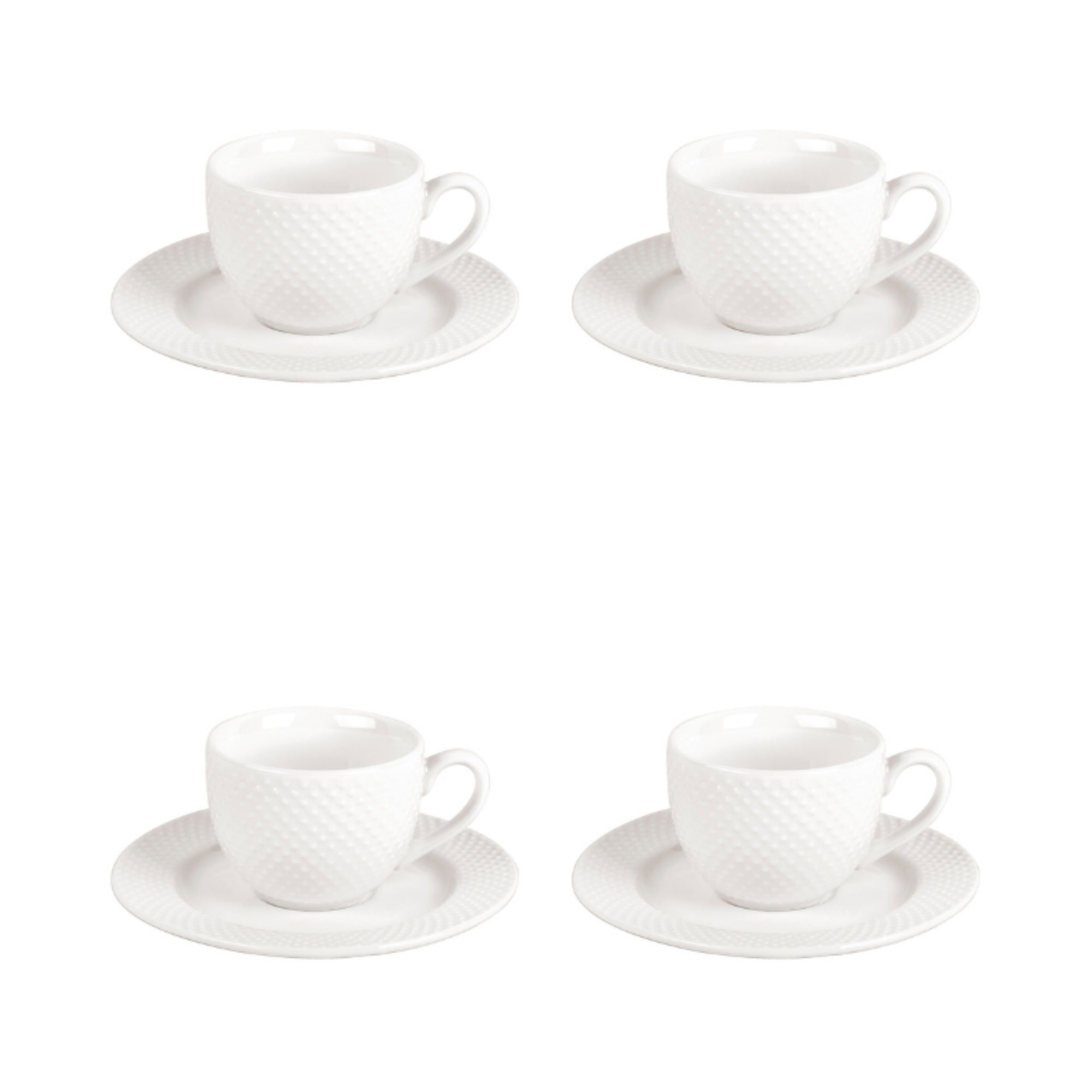 Shervin Verkil Prominence 4-piece Bijou Espresso Cup & Saucer set