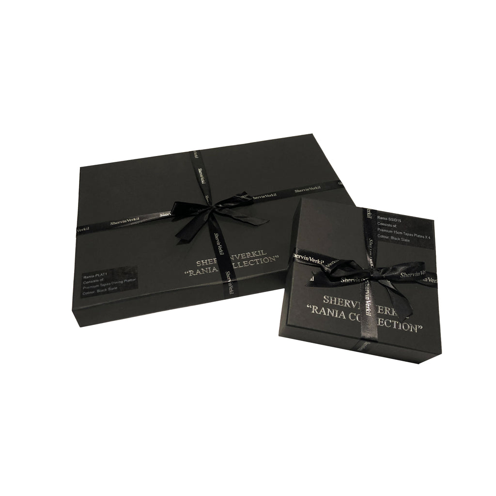 Shervin Verkil Rania Tapas Platter and Plates - 5 Piece Set