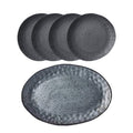 Shervin Verkil Rania Tapas Platter and Plates - 5 Piece Set