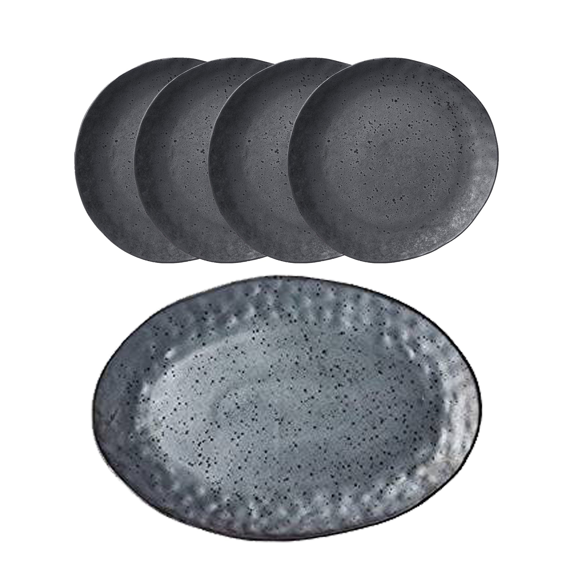 Shervin Verkil Rania Tapas Platter and Plates - 5 Piece Set