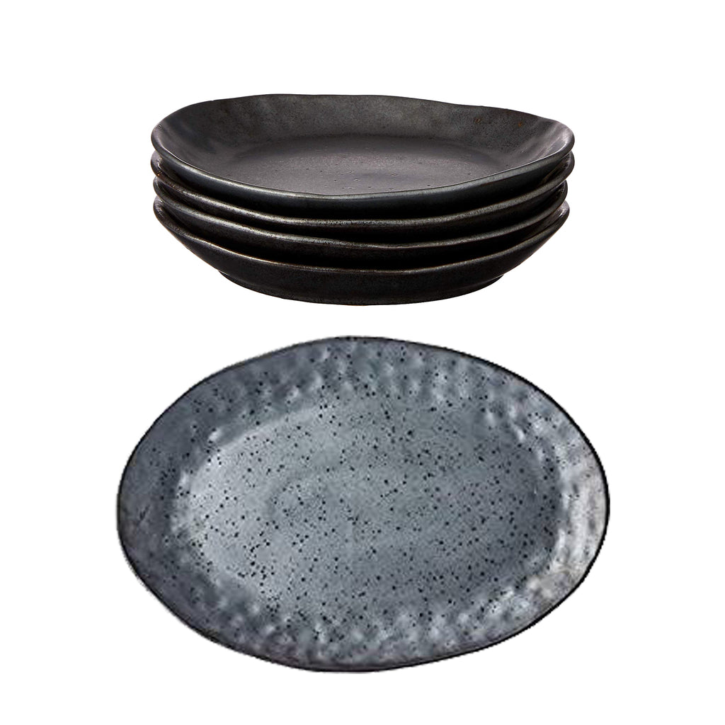 Shervin Verkil Rania Tapas Platter and Plates - 5 Piece Set