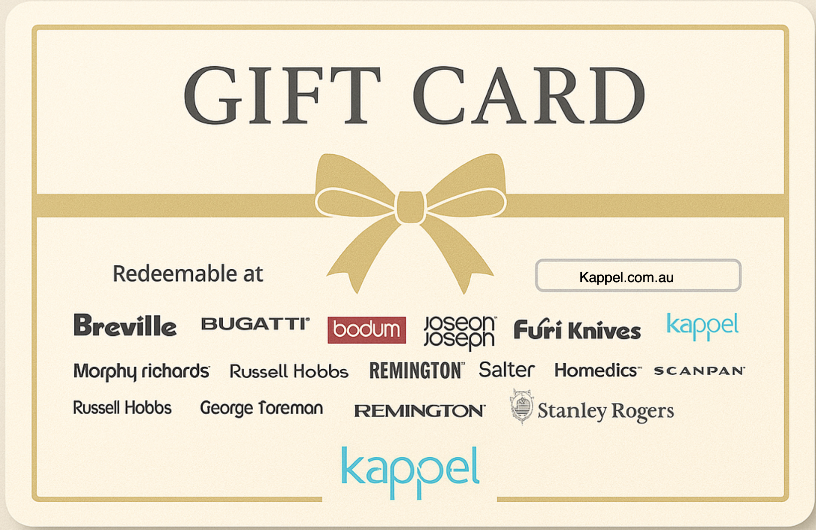 Kappel Gift Card's
