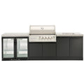 Crossray 4 Burner BBQ Outdoor Kitchen With Double Fridge