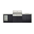 Crossray 4 Burner BBQ Premium Gas Outdoor Kitchen with Single Fridge