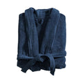 Canningvale Lusso Cotton Terry Medium Bathrobe - Mezzanotte Blue