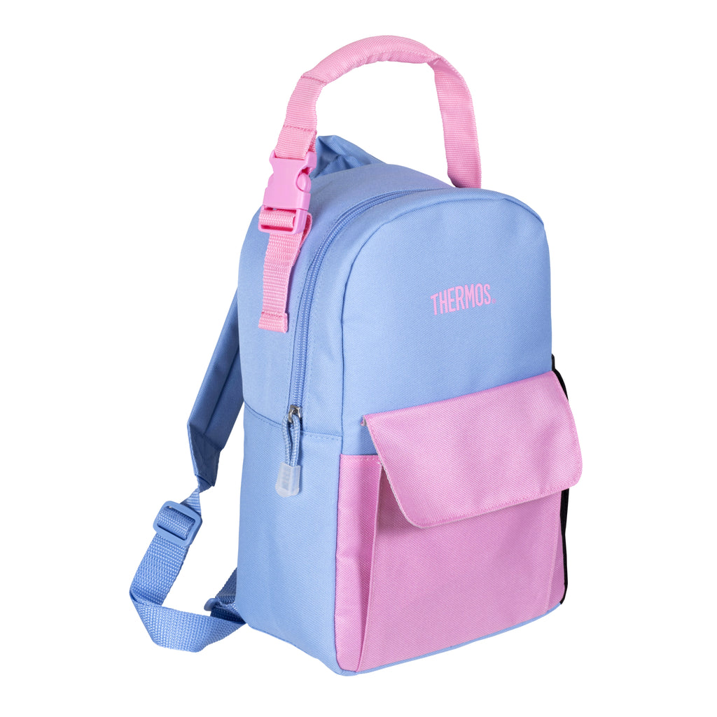 Thermos Kids Mini Lunch Kit Backpack - Denim Blue/Pink