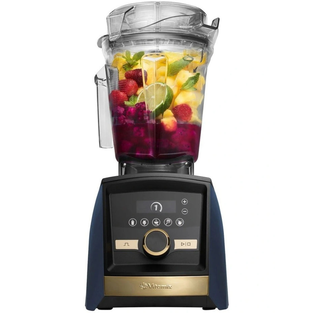 Vitamix Ascent Series A3500i High-Perf Blender - Navy with Gold Trim