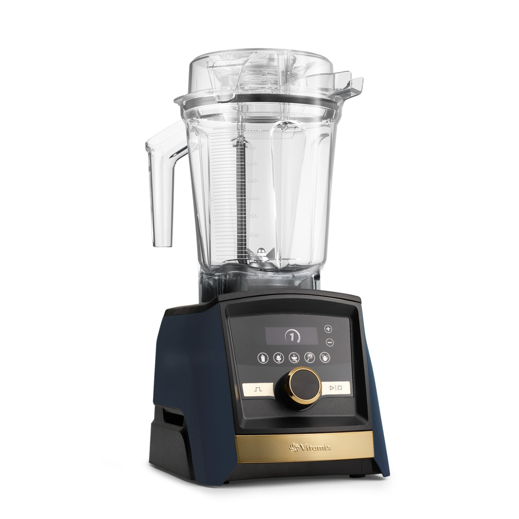 Vitamix Ascent Series A3500i High-Perf Blender - Navy with Gold Trim